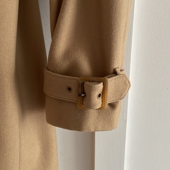 New York & Company double-breasted wool blend trench coat - Picture 3 of 7